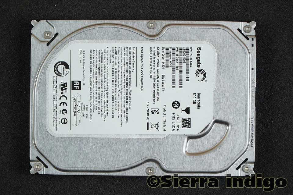 Seagate Barracuda 18D142-303 500GB 3.5" SATA Disk Drive - Image 1 of 1
