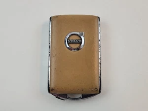 SOLO PARA REPUESTOS ORIGINAL VOLVO OE LLAVE INTELIGENTE MENOS ENTRADA LLAVERO CUERO BEIGE CLARO EE. UU. - Imagen 1 de 16