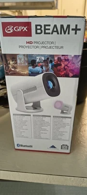 GPX BEAM+ HD Projector, 1280 X 720 Resolution, 110 ANSI Lumens, Bluetooth - Image 1 of 4