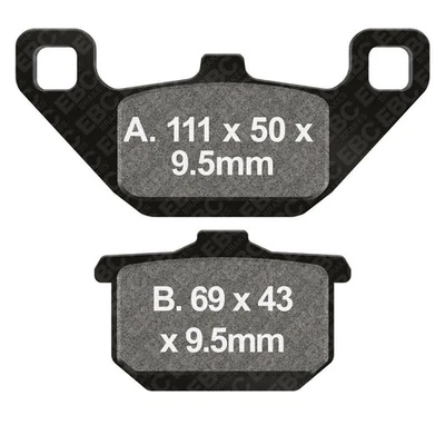 Paire Plaquettes EBC Hh FA085HH 732.85.52 pour Kawasaki 700 VN Vulcan 1985-2016 - Photo 1/2