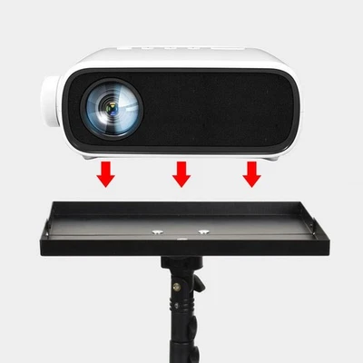 Portable Tripod Tray Holder Durable Projector Metal Storage Attachment Platform - Image 1 of 4