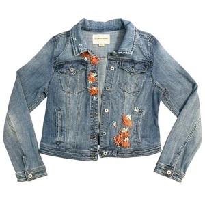 Pilcro and the Letterpress Anthropologie Embellished Denim Jeansjacke Gr. XL - Bild 1 von 12