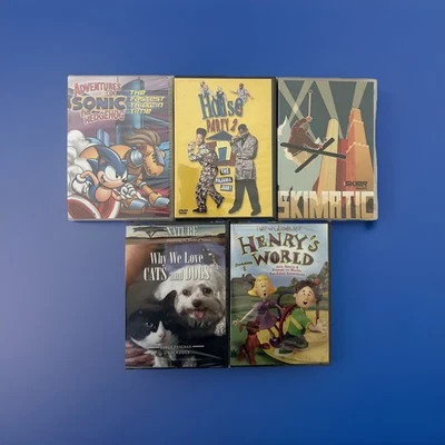 Set of 5 Animals / Animated / Adventure / Sports / Comedy Movie DVDs - Bild 1 von 4