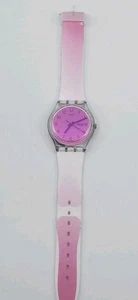 Swiss Swatch Originals ULTRAFUSHIA Silicone Day-date Watch 34mm GE719 - Picture 1 of 9