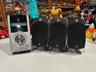 Logitech Z-5500 THX Speaker System Control Unit +  3  Z-5500 Satellite Speakers - Image 1 of 4