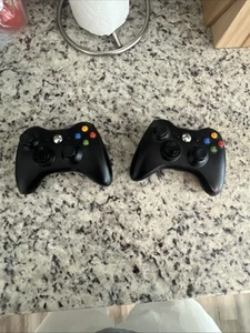 PARTS ONLY Xbox 360 Wireless Controllers Black 1403 - Picture 1 of 6