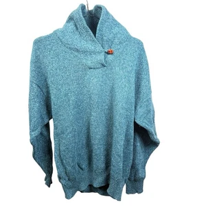 Damen Vintage Made in USA Northern Reflections Grün Webpullover Gr. Med - Bild 1 von 5