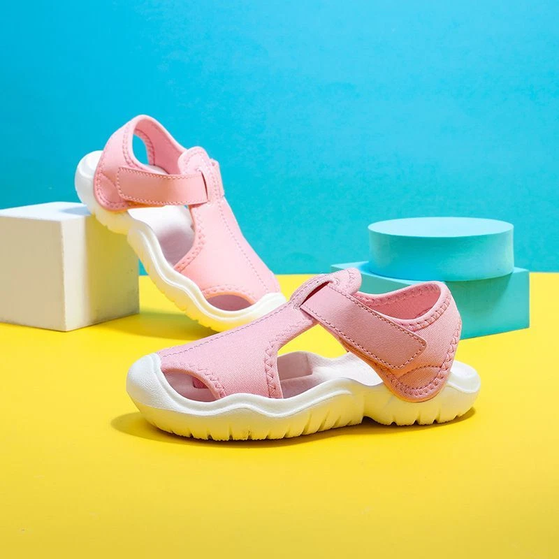 Sandalias suaves de verano para niños pequeños niñas antideslizantes niños playa caminar zapatos planos EE. UU. Foto 1 de 4