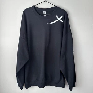 New with Tag Jesus Has My Back Black Crewneck Sweatshirt Womens 3X Gildan - Picture 1 of 5