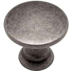 Cosmas Cabinet Hardware Weathered Nickel Round Cabinet Knob #4545WN - Picture 1 of 1