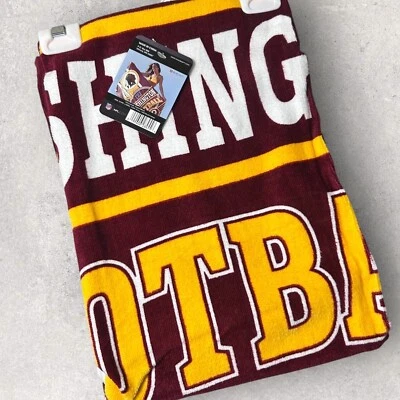 NUEVA Toalla de Playa del Equipo de Fútbol Americano Washington Commanders Piel Roja NFL 30" X 60" Algodón Foto 1 de 4