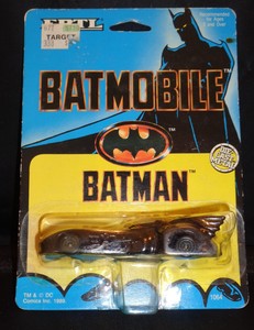 Vintage 1989 ERTL 1/64 Batmobile MOC W/ BATMAN Sillouette Card! Pre Movie Toy!