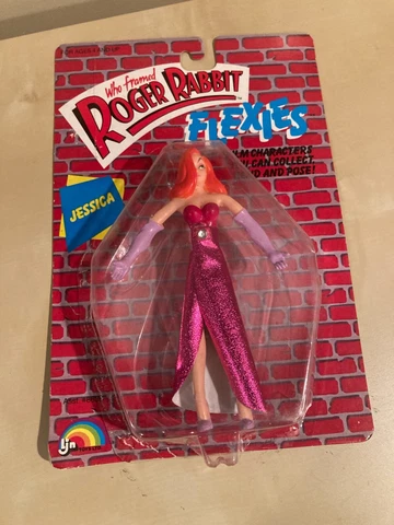 Who Framed Roger Rabbit Flexies:Jessica  Figure. Carded. Sealed. 1988 Cover