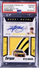 2016 Torque Silhouettes Sheet Metal Auto Kyle Busch Signed Relic NASCAR PSA 8