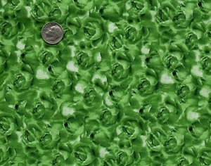 David Textiles Wild Rose Petals Cotton Fabric By The Yard Green Floral #FA28 - Picture 1 of 1
