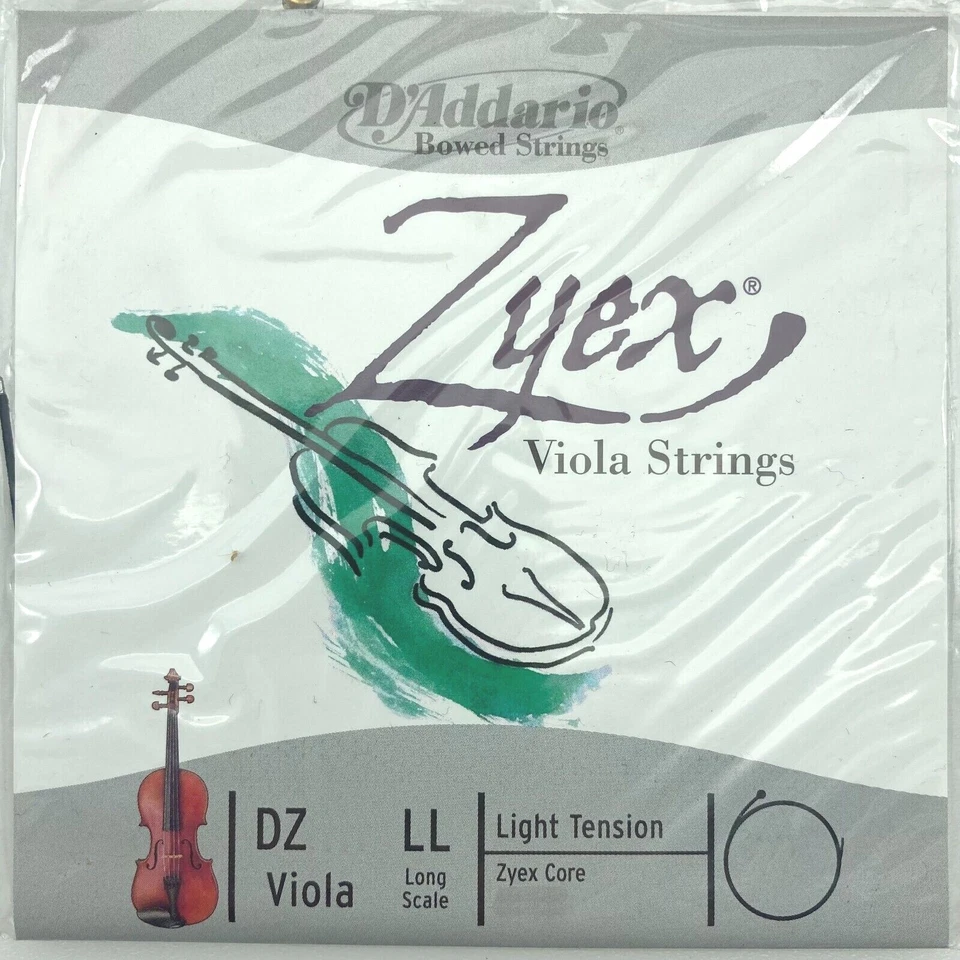 D'Addario Zyex Viola Long Scale Single Strings - Light Tension - Image 1 of 1