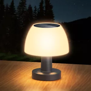 Outdoor & Indoor LED Solar Table Lamp with 4 Dimmable Rechargeable Waterproof - Picture 1 of 11