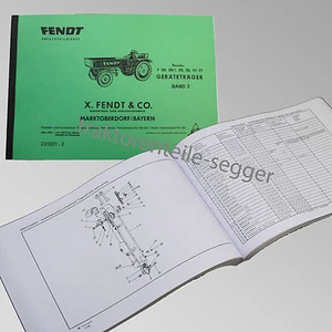 Fendt Ersatzteilliste für Geräteträger F 220, 220/1, 225, 230, 231 GT  231001-2 - Bild 1 von 1