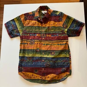 Camisa Hawaiana The Territory Ahead Colorida Playa Tribal Sol Para Hombres Mediana Alta - Imagen 1 de 9