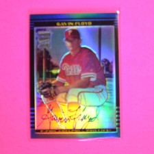 2002 Bowman Chrome Gavin Floyd, #396 REFRACTOR Rookie Auto, RC, Phillies