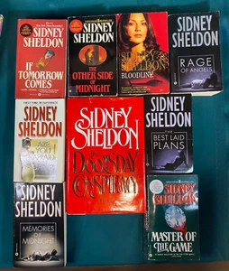 Sidney Sheldon Books Lot 10 -The Doomsday Conspiracy,Memories of Midnight,Rage.. - Imagen 1 de 22