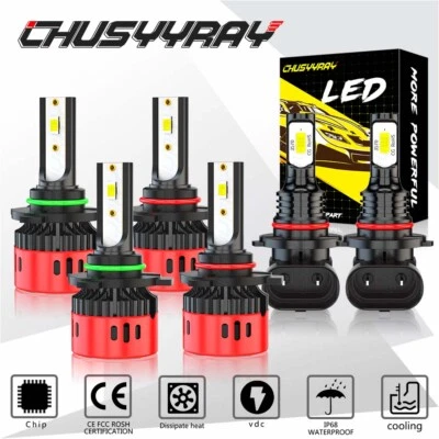 Kit combinado de faros LED altos/bajos + bombillas antiniebla 6000K para Toyota Avalon 2000-2007 Foto 1 de 4