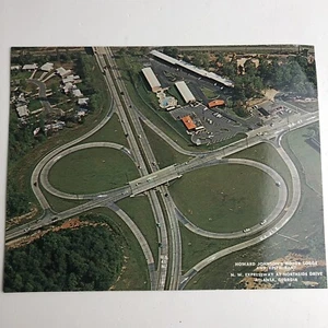 Atlanta, GA Howard Johnson's Motor Lodge and Restaurant Vintage Postcard 50's - Picture 1 of 5