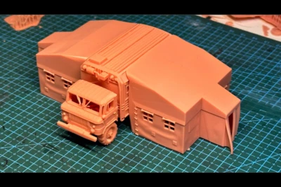 1/72 WW II Soviet "GAZ-66 Mobile field hospital vehicle" Kit Model (3D printed) - Image 1 of 4