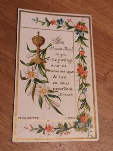 Raoul Roppart Pious 19th Century Holy Card 19th