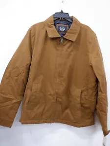 CHAQUETA DE GOLF PARA HOMBRE DOCKERS TALLA GRANDE MICROSARGA MARRÓN RESISTENTE AL AGUA NUEVA #22055 - Imagen 1 de 2