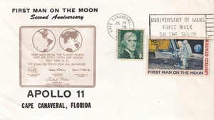 1971 USA cover 2nd Anniversary First Man on the Moon - Picture 1 of 2