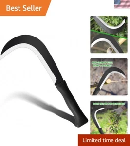 Billhook Sickle Machete Knife Brush Clearing Sickle Machete with Carbon Steel... - Picture 1 of 10