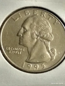 1995-D "Missing Hair Error Washington Quarter. - Picture 1 of 12