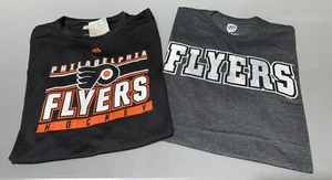 Combo Lot of 2 Men’s Philadelphia Flyers NHL Hockey Short-Sleeve Tees NWT Small - Picture 1 of 1