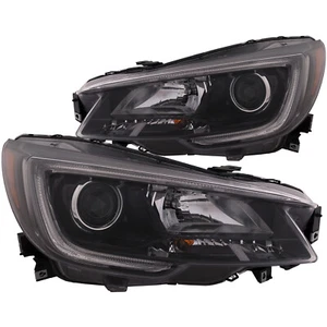 Par de faros para Subaru Outback/Legacy 18-19 negro halógeno certificado CAPA - Imagen 1 de 5