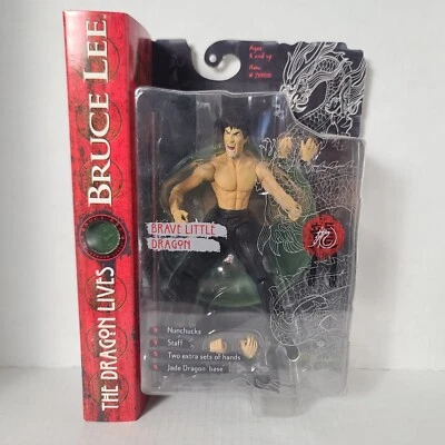 2001 АРТ УБЕЖИЩЕ ДРАКОН ЖИВЕТ ХРАБРЫЙ МАЛЕНЬКИЙ ДРАКОН БРЮС ЛИ ФИГУРКА ОТКРЫТЫЙ РОТ - Изображение 1 из 2