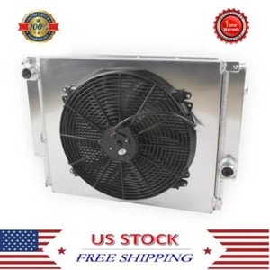 2Row Aluminum Radiator+Shroud+16"Fan for 92-99 BMW E36 M/Z3 /325TD /320 323 328 - Picture 1 of 8