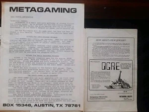 Vintage METAGAMING CONCEPTS 2x Gaming Kataloge 1976-'77  - Bild 1 von 8