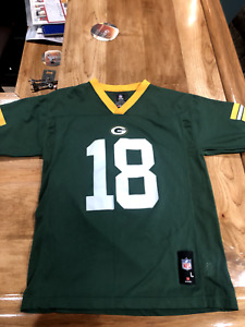 NFL Green Bay Packers Randall Cobb #18 Jersey Youth L Large (14-16) Reebok