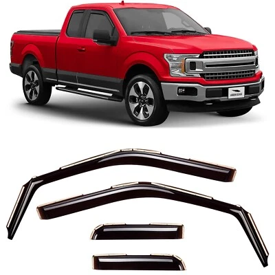 Parasoles de lluvia protectores de viento para Ford F-150 SuperCab 2015-2020 IMPERMEABLES Foto 1 de 4