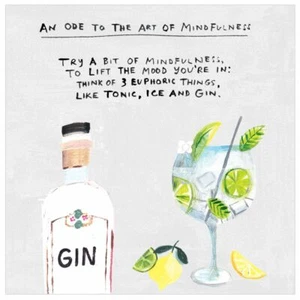 Birthday Card Gin Mindfullness - Picture 1 of 1