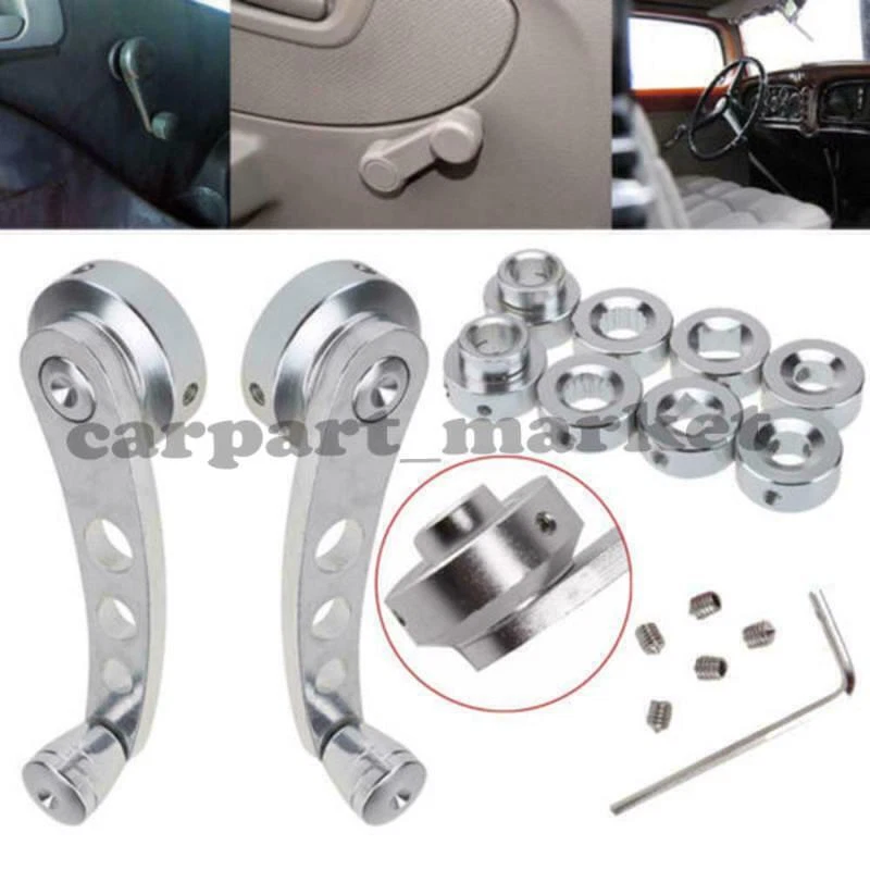 KIT DE MANIVELA DE VENTANA IZQUIERDA Y DERECHA PARA VW BEETLE 1968-1979 Foto 1 de 4