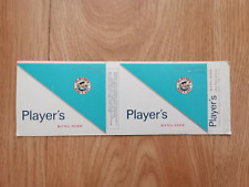 opened empty cigarette hard pack-100 mm-Canada-Player's-25 cigarettes