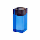 Gift Company Teelichthalter Sari M, Windlicht, Kristallglas, blau, orange,...