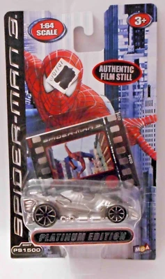MGA 2006 Spider-Man 3 Platinum Edition Diecast PS1500 con fotograma de película - Nuevo en paquete Foto 1 de 4