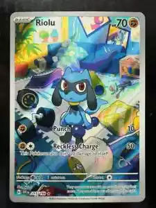 Pokemon Riolu 215/198 Scarlet & Violet Illustration Rare (NM) - Foto 1 di 1