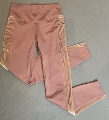 PINK Victoria's Secret Cozy Velvet Velour Fleece Lined Leggings Size XS Pink - Image 1 of 4