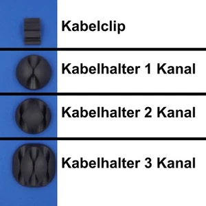 1-100x Kabelhalter Clips Kabel Führung Kabel Klemmen selbstklebend Cable Drop - Bild 1 von 10
