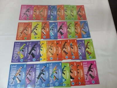  2021 Panini Fortnite Series 3 Base Wrap Weapon Complete Set W1-W35 USA PRINT - Image 1 of 2