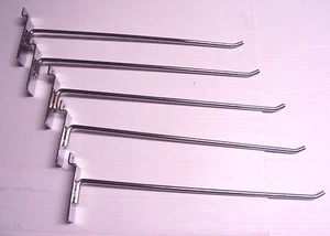 Menge 50 Chrom Lamellenwand Haken 12" - Bild 1 von 8